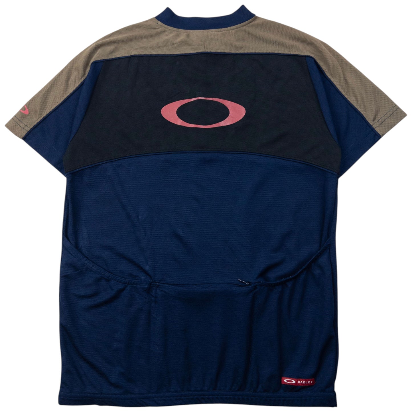 Vintage Oakley Q Zip Cycling T Shirt Size S