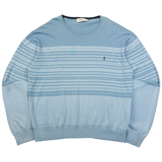Vintage 2000s YSL Yves Saint Laurent Striped Jumper Size L
