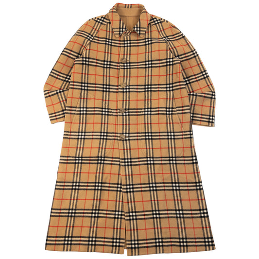 Vintage 90s Burberry Nova Check Reversible Wool Jacket Size M