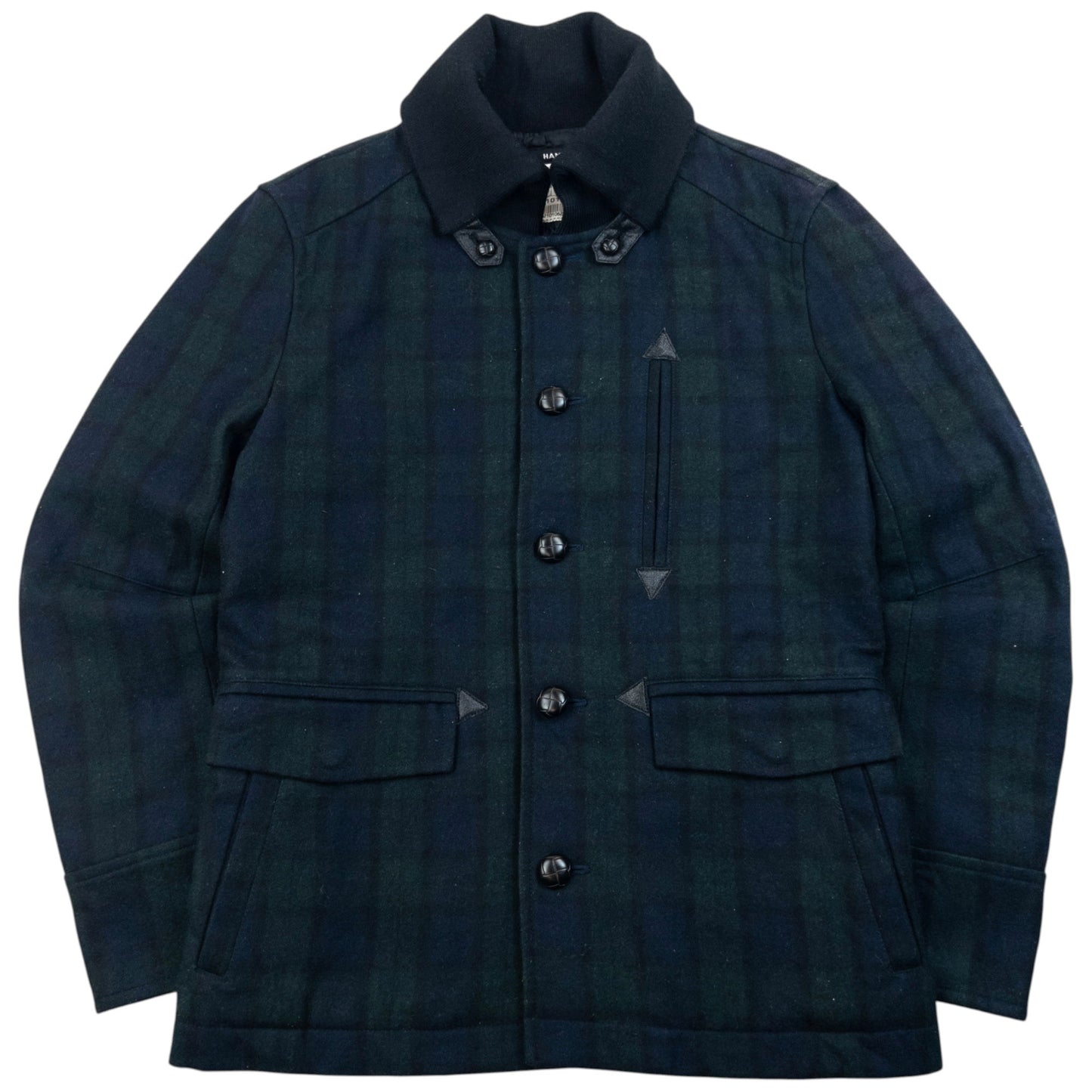 Vintage 2000s Katharine Hamnett Checkered Wool Jacket Size M
