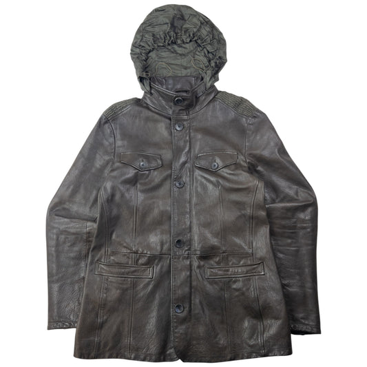 Vintage 2006 Emporio Armani Leather Jacket Size L