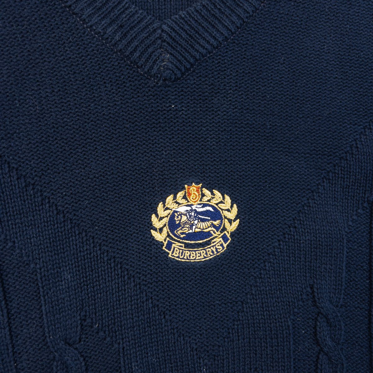 Vintage 90s Burberry Knit Jumper Size M