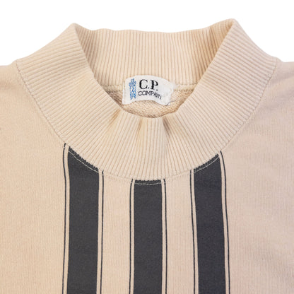 Vintage 80s CP Company Striped Sweatshirt Size M