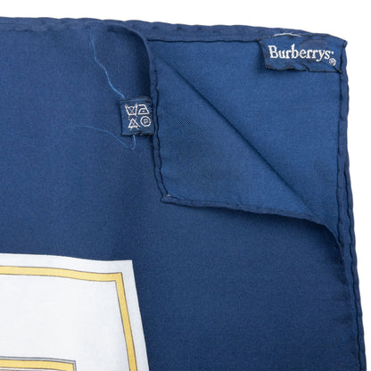 Vintage Burberry Diary Golden Jubilee Silk Scarf
