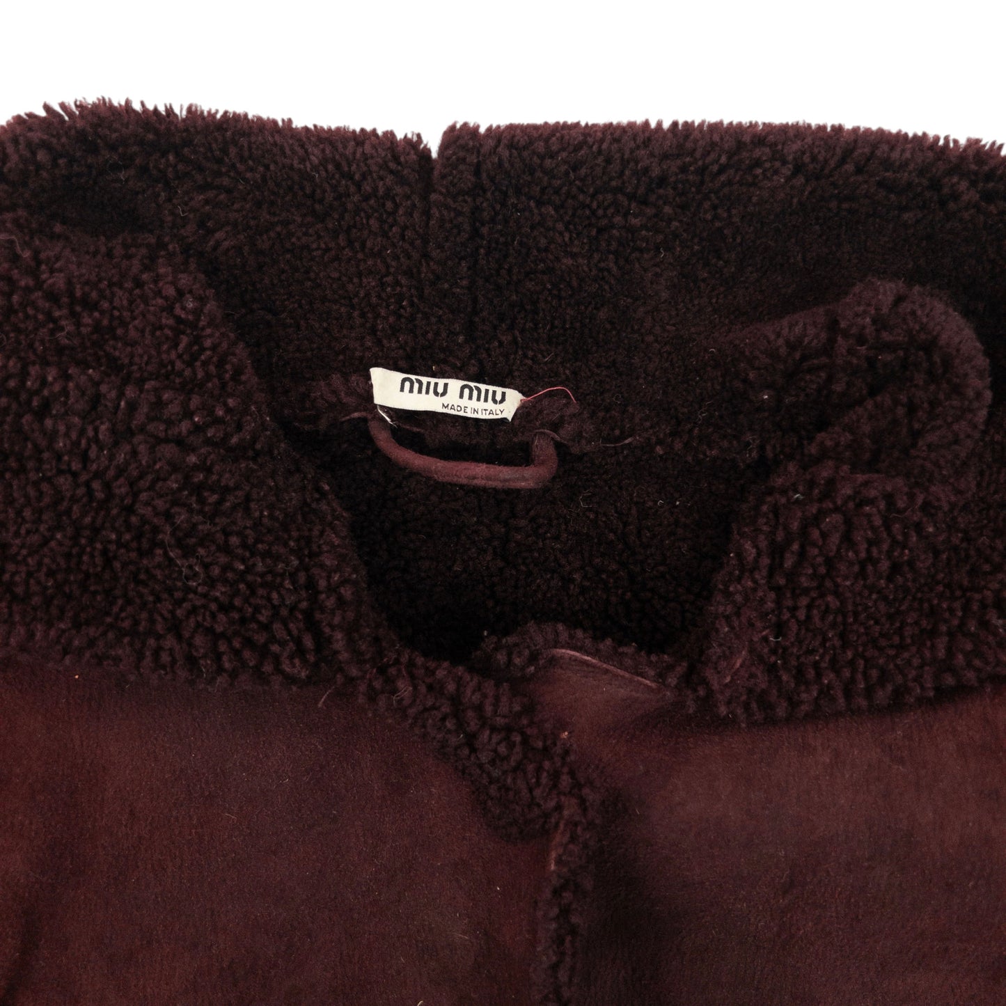 Vintage 2000s Miu Miu Longline Shearling Jacket Womens Size XL