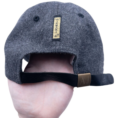 Vintage Armani Jeans Leather Logo Hat