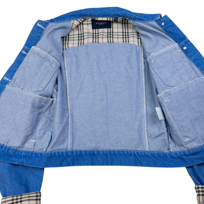Vintage Burberry Button Up Denim Jacket Womens Size S