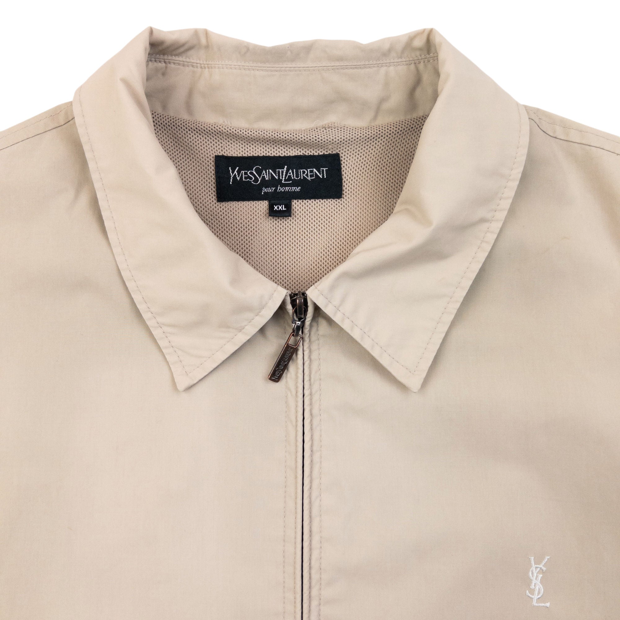 Vintage 90s YSL Yves Saint Laurent Zip Up Jacket Size XXL | Second