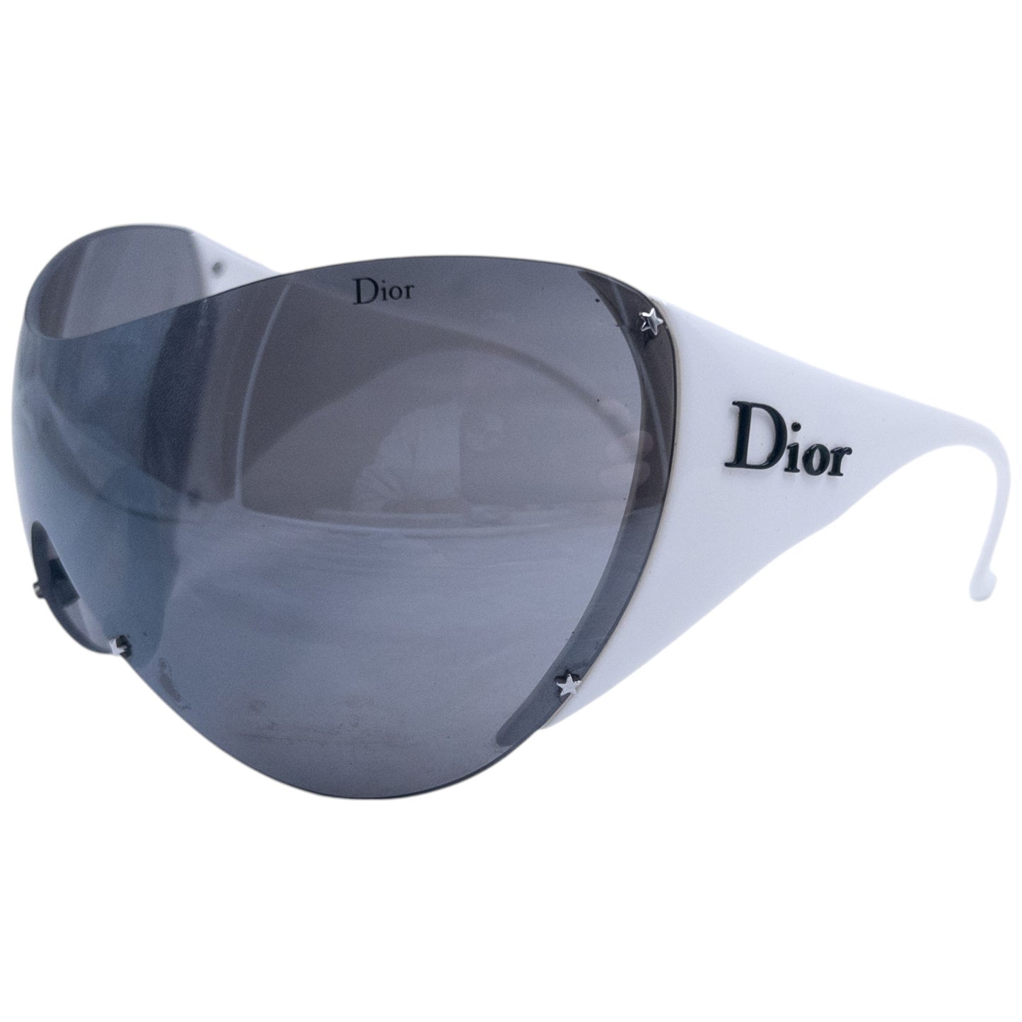Vintage Dior Ski Rimless Shield Star Sunglasses