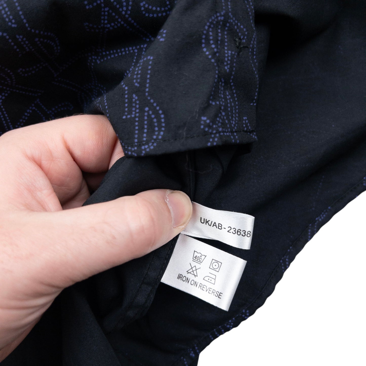 Vintage YSL Yves Saint Laurent Monogram Long Sleeve Button Up Shirt Size L