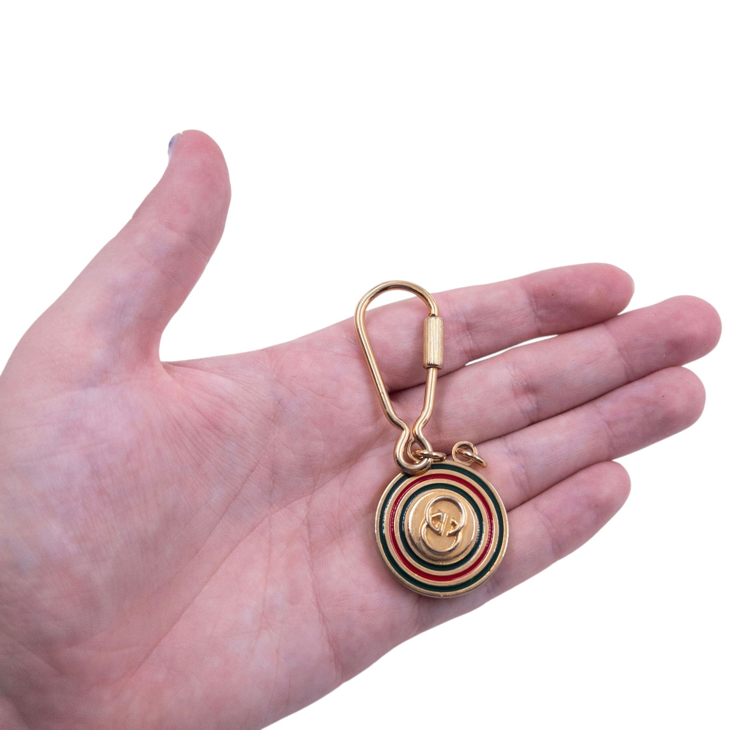 Vintage 80s Gucci Embossed Keychain