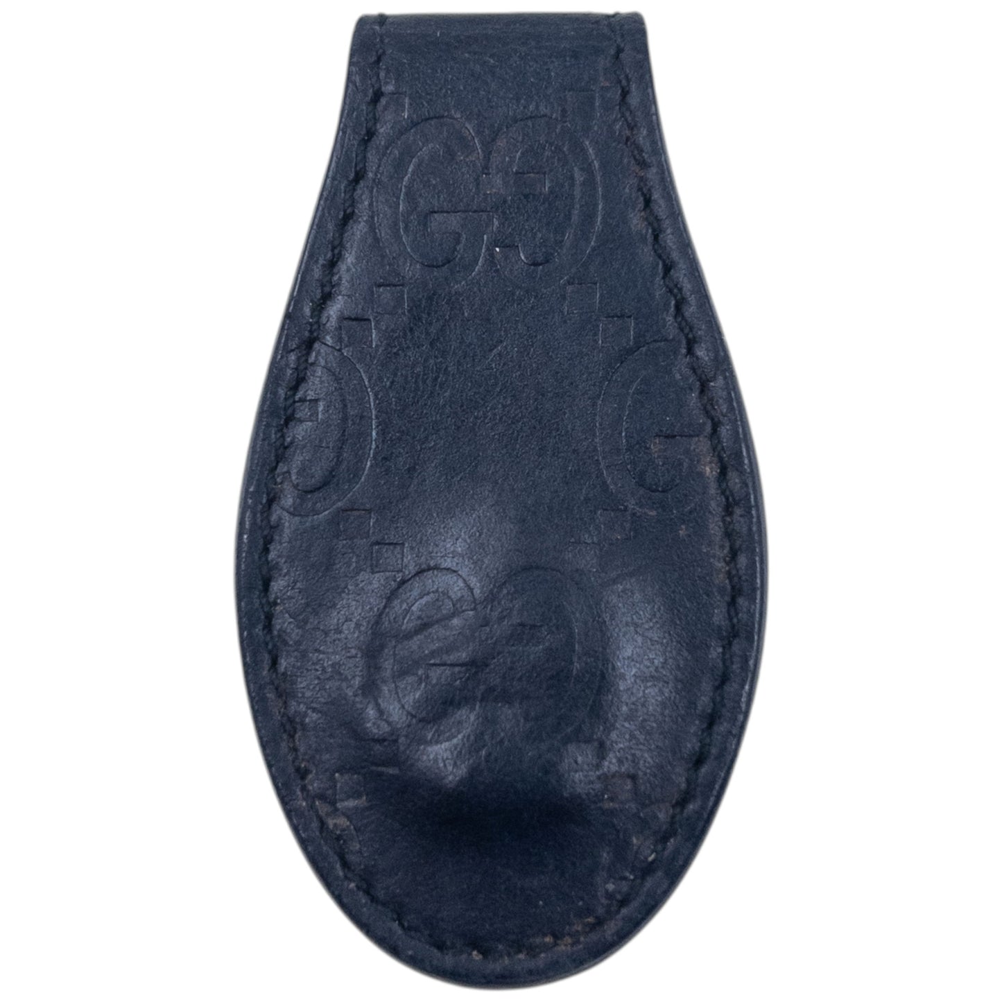 Vintage 2000s Gucci Embossed Monogram Leather Money Clip