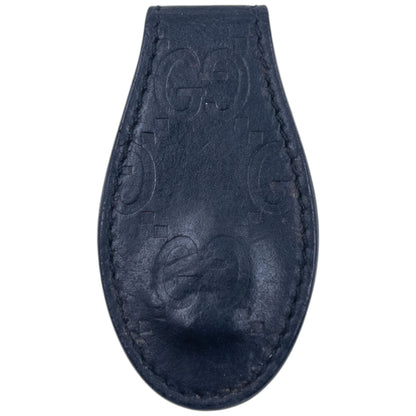 Vintage 2000s Gucci Embossed Monogram Leather Money Clip