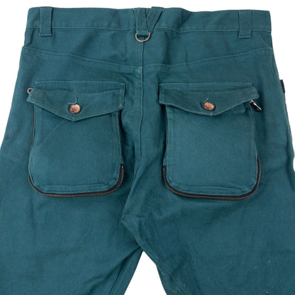 Vintage 2000s PPFM Curved Stacked Leg Cargo Trousers Size W31