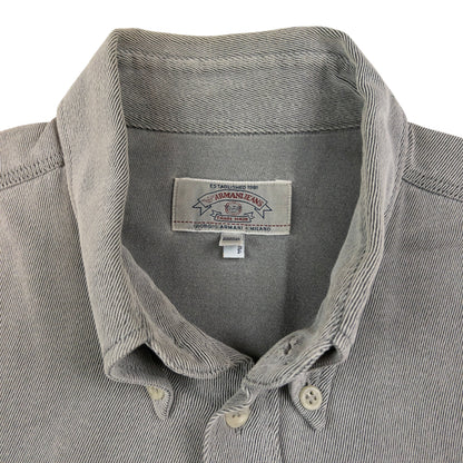 Vintage Armani Jeans Long Sleeve Button Up Shirt Size L