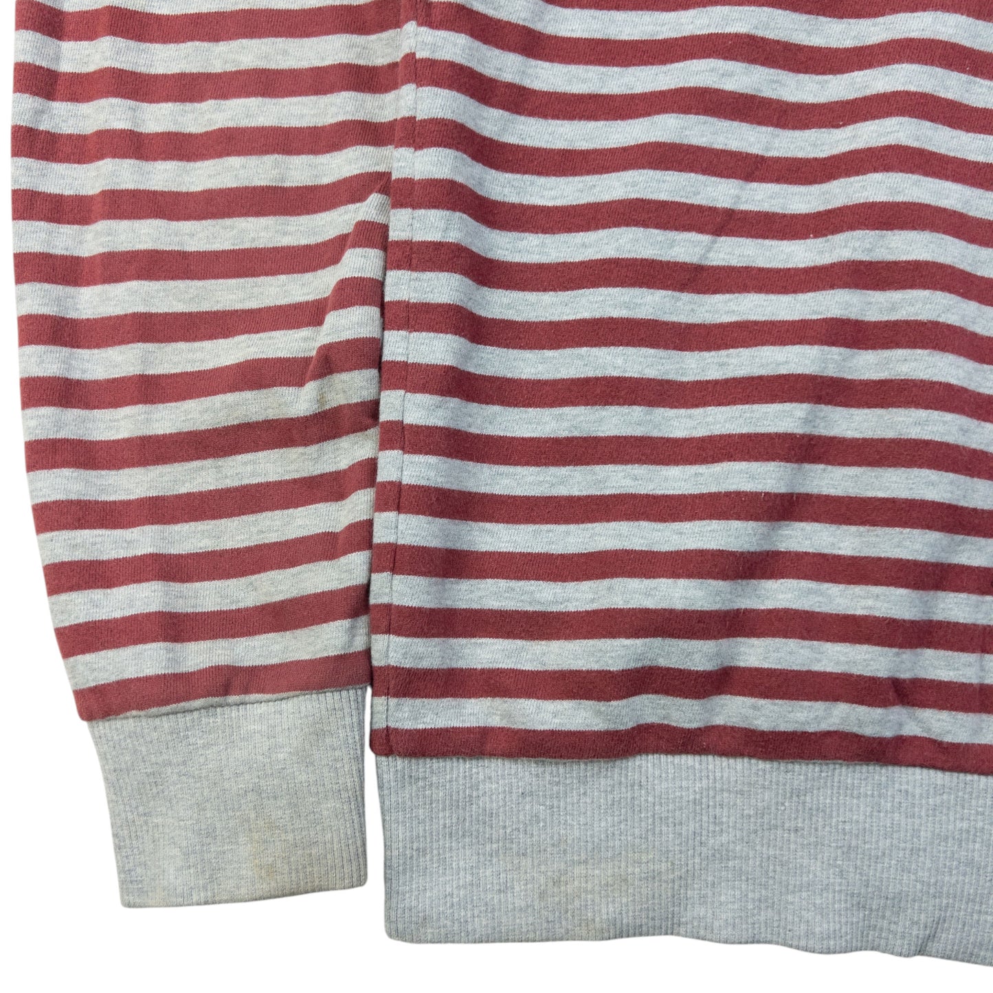 Vintage 2000s Burberry Black Label Striped Zip Up Hoodie Size M