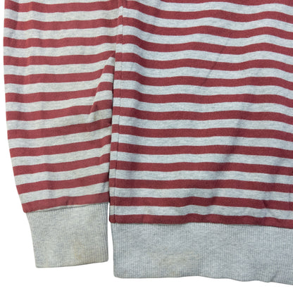 Vintage 2000s Burberry Black Label Striped Zip Up Hoodie Size M