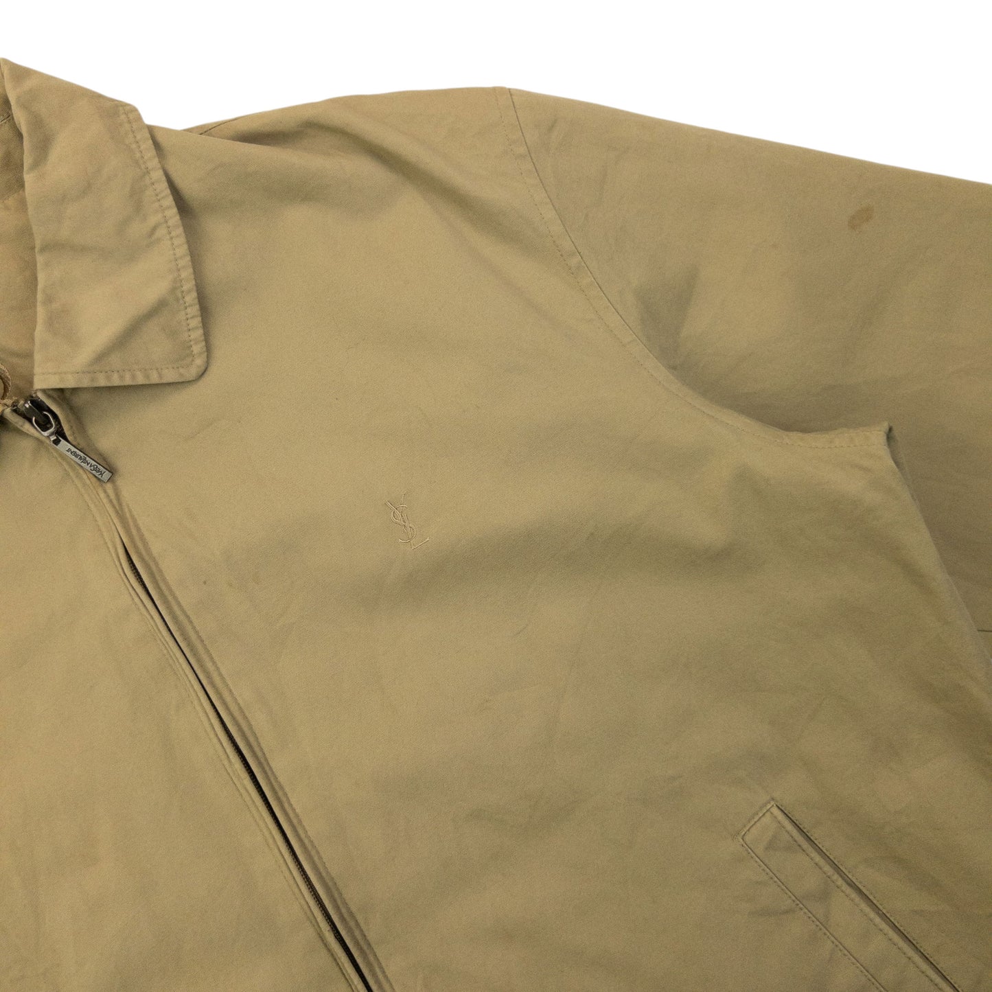 Vintage 90s YSL Yves Saint Laurent Harrington Jacket Size M