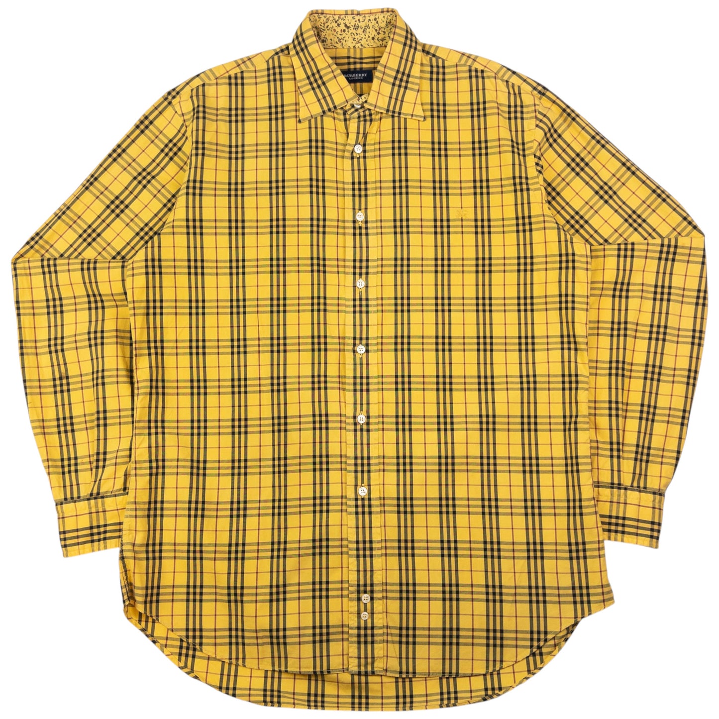 Vintage Burberry Nova Check Long Sleeve Button Up Shirt Size M
