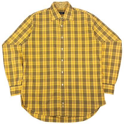 Vintage Burberry Nova Check Long Sleeve Button Up Shirt Size M