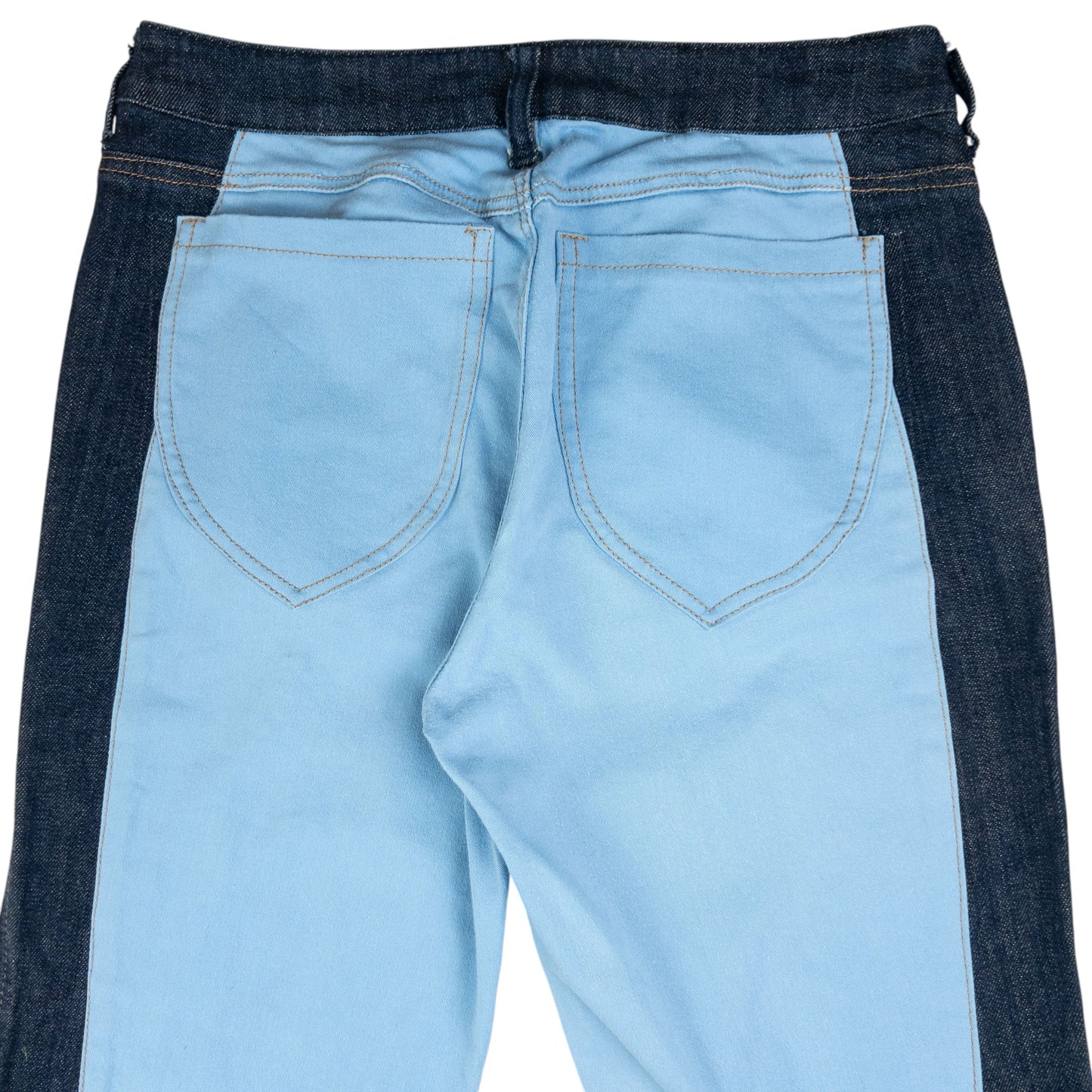 Vintage Armani Jeans Colour Block Flared Denim Jeans Womens Size W30