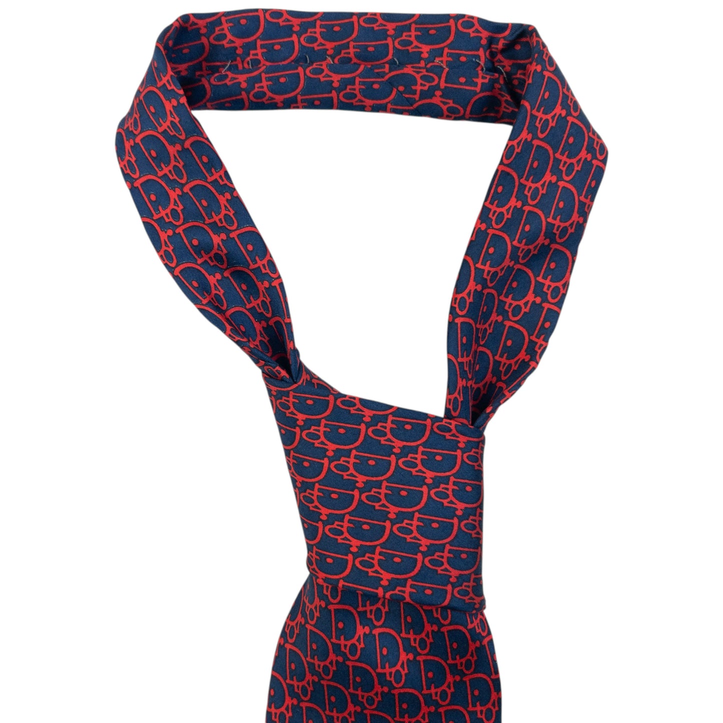 Vintage 90s Dior Monogram Silk Tie