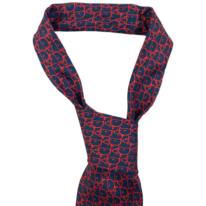 Vintage 90s Dior Monogram Silk Tie