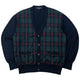 Vintage 90s YSL Yves Saint Laurent Checkered Cardigan Size S