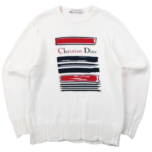 Vintage Dior Sports Embroidered Jumper Womens Size M