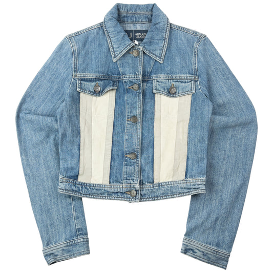 Vintage 2000s Armani Jeans Button Up Denim Jacket Womens Size M