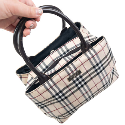 Vintage 2000s Burberry Blue Label Nova Check Handbag