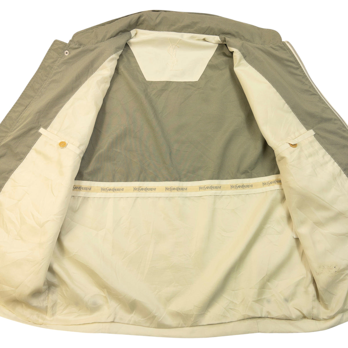 Vintage 90s YSL Yves Saint Laurent Harrington Jacket Size M