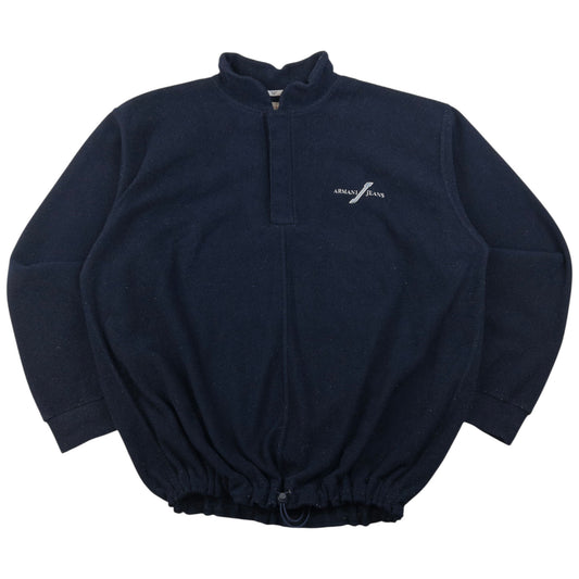 Vintage Armani Jeans Fleece Sweatshirt Size XL