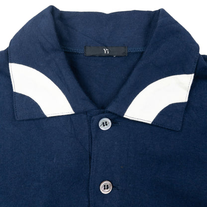 Vintage 90s Yohji Yamamoto Long Sleeve Polo Shirt Size M