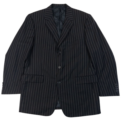 Vintage 2000s YSL Yves Saint Laurent Pinstripe Jacket & Trousers Suit Set SizeL