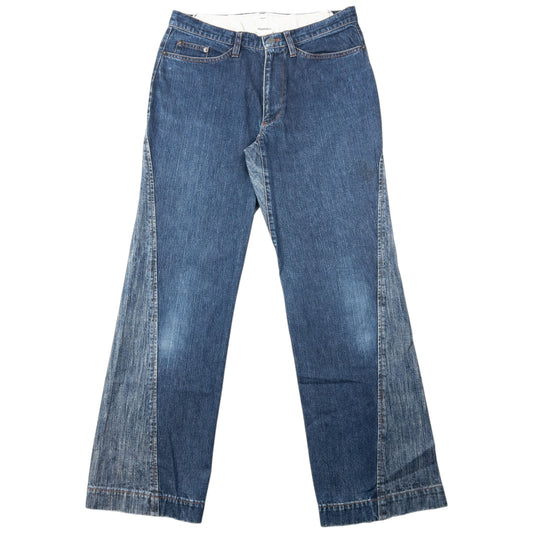 Vintage 90s Plantation By Issey Miyake Contrast Denim Jeans Size W29