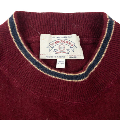 Vintage 90s Armani Jeans Wool Jumper Womens Size XS