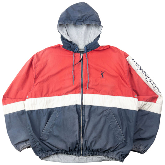 Vintage 90s YSL Yves Saint Laurent Zip Up Jacket Size M