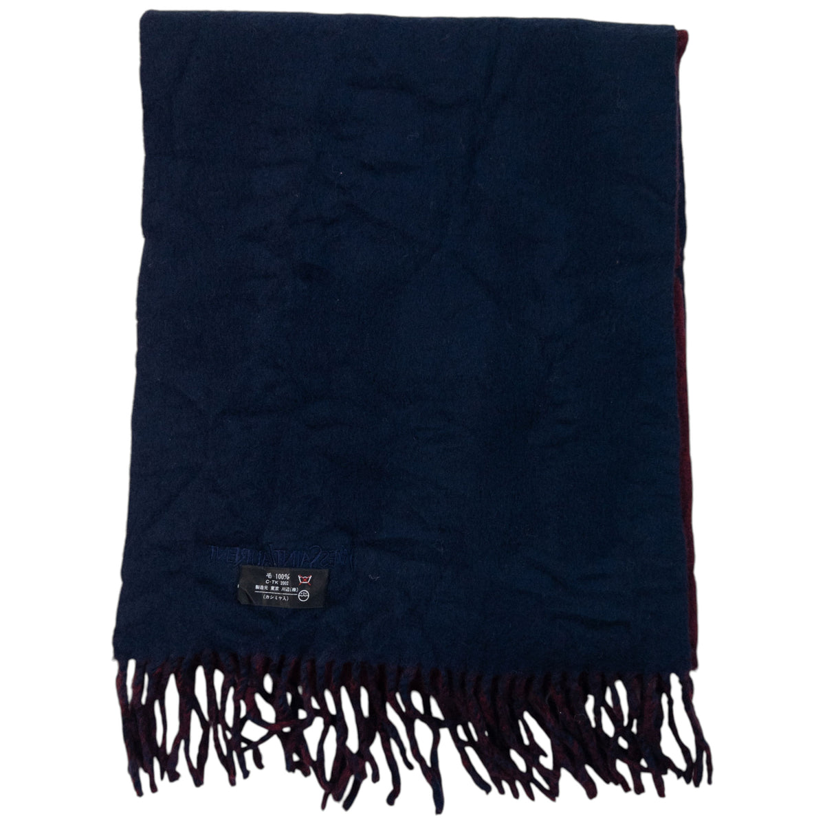 Vintage 90s YSL Yves Saint Laurent Wool Tassel Scarf