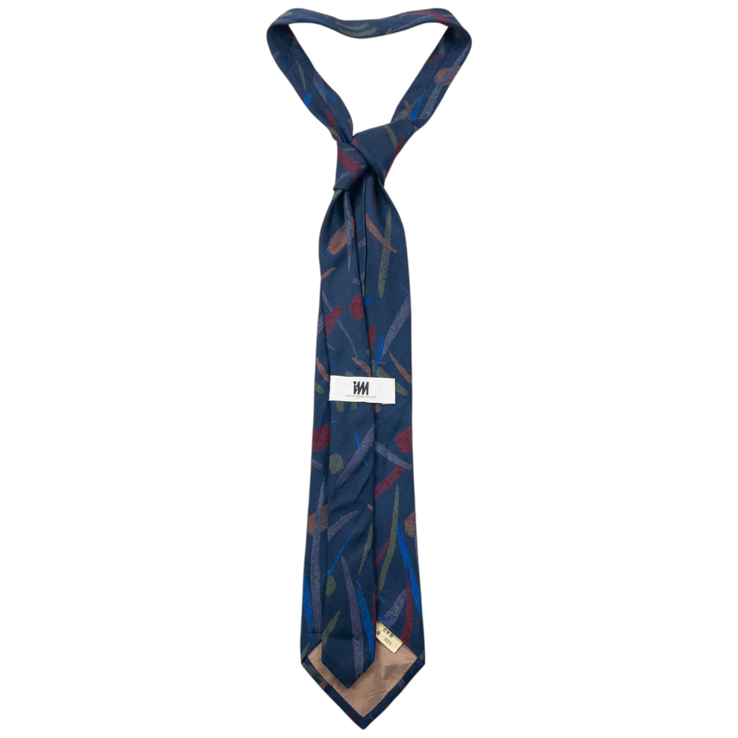 Vintage 90s Issey Miyake Pattern Silk Tie
