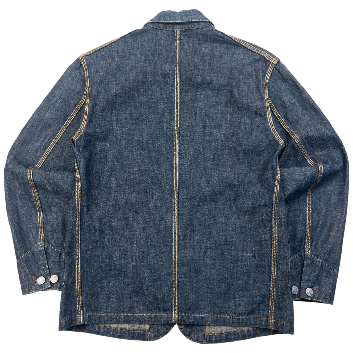 Vintage 90s Needles Button Up Denim Jacket Size XS