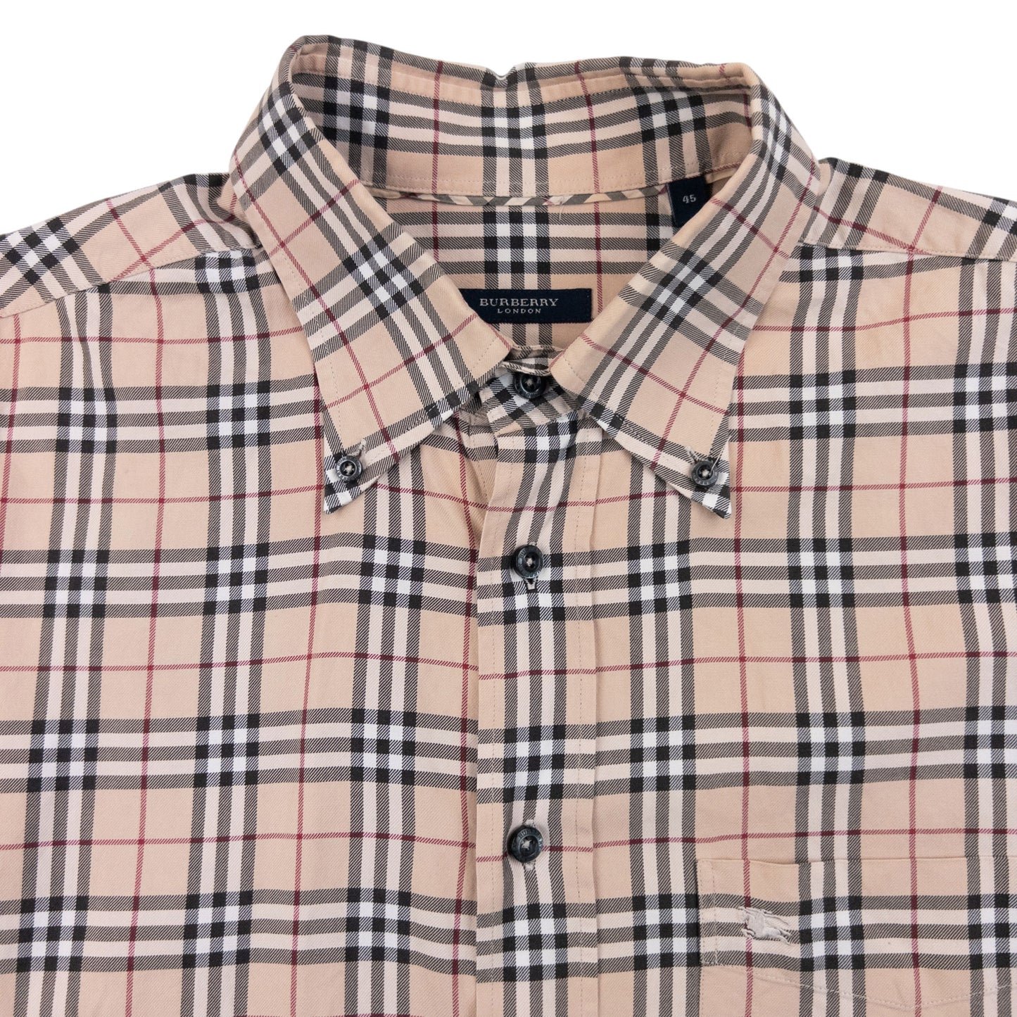 Vintage 2000s Burberry Nova Check Long Sleeve Button Up Shirt Size XL