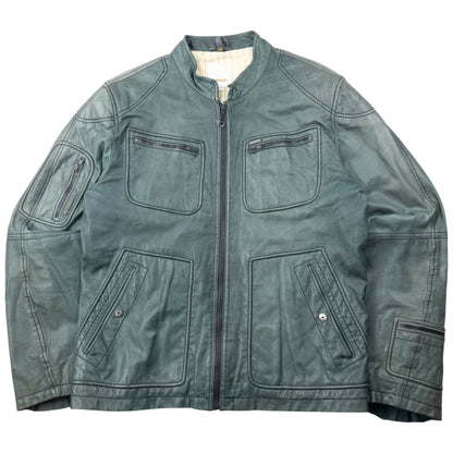 Vintage 2000s Diesel Zip Up Leather Jacket Size M