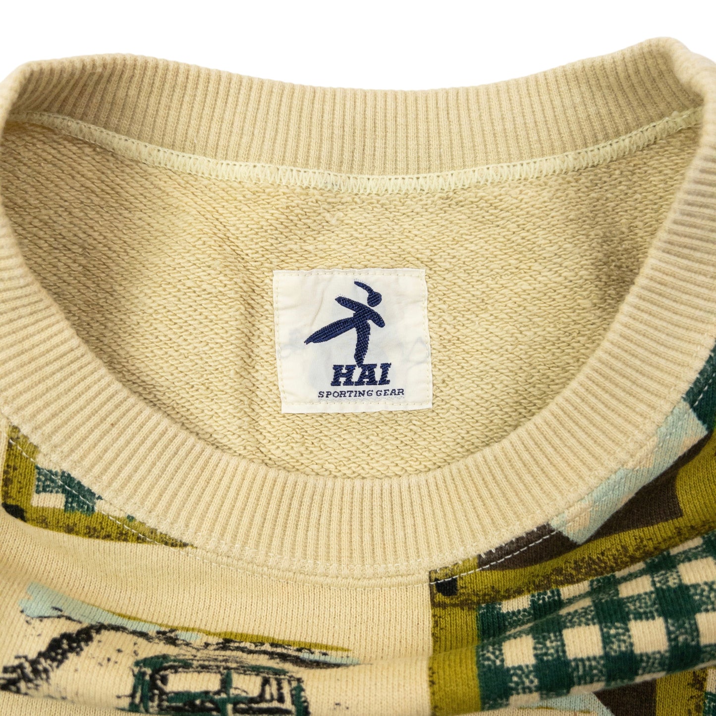 Vintage 90s Hai Sporting Gear By Issey Miyake Pattern Sweatshirt Size S