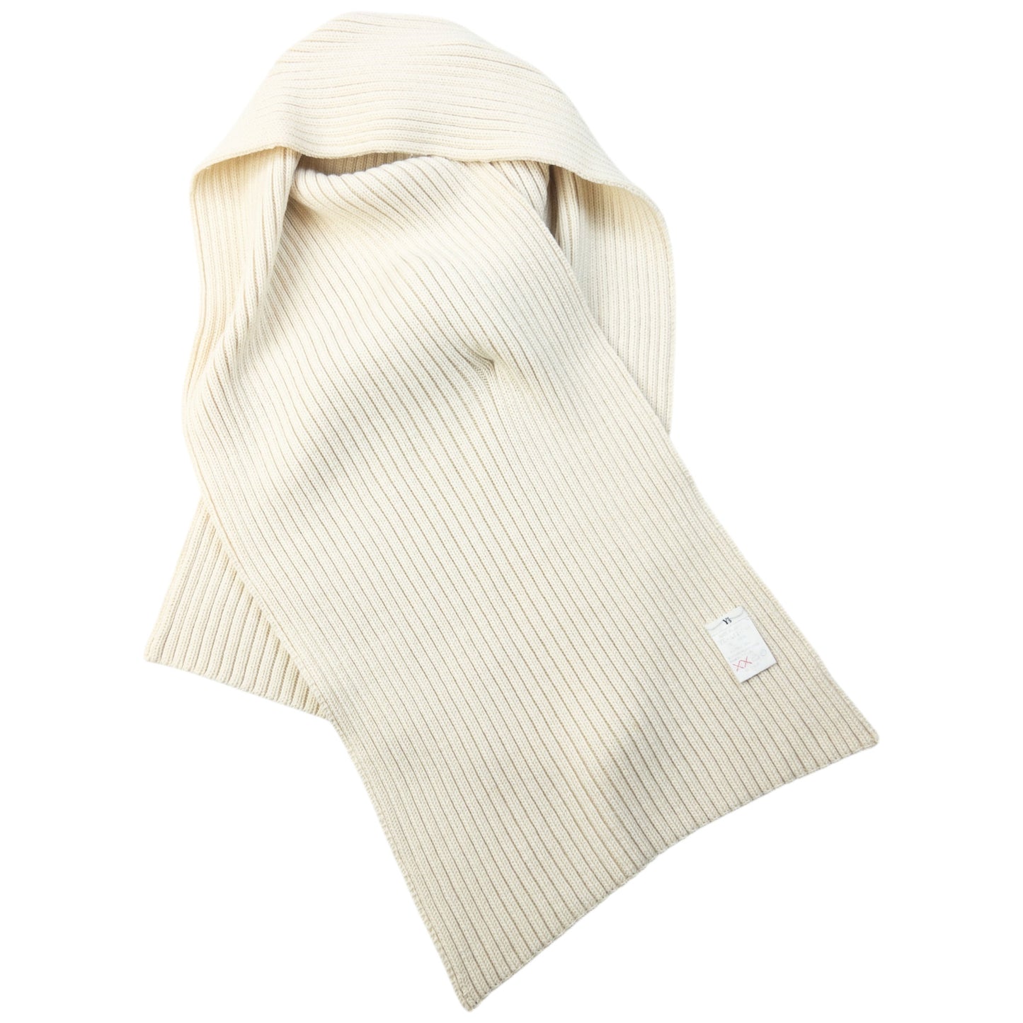 Vintage 90s Yohji Yamamoto Ribbed Knit Scarf