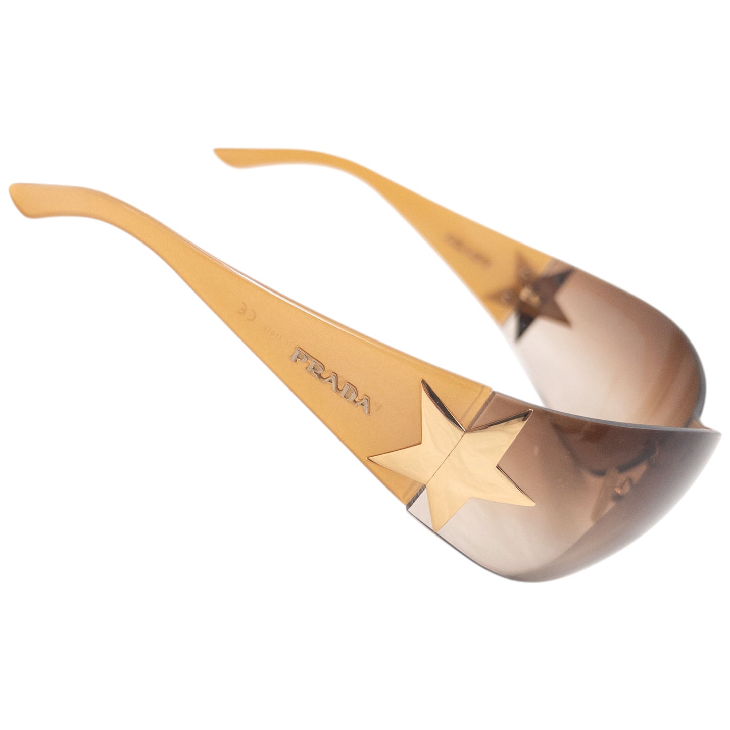 Vintage 2000s Prada Rimless Star Sunglasses