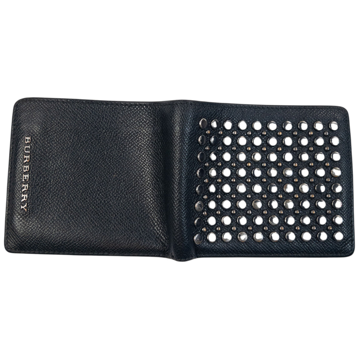 Vintage 2000s Burberry Studded Leather Wallet