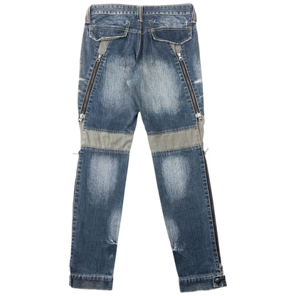 Vintage 2000s PPFM Multi Zip Denim Jeans Size W30