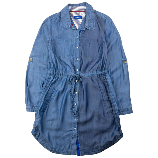 Vintage 2000s Burberry Blue Label Button Up Shirt Dress Womens Size S