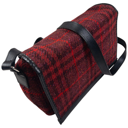 Vintage Burberry Nova Check Wool Crossbody Bag